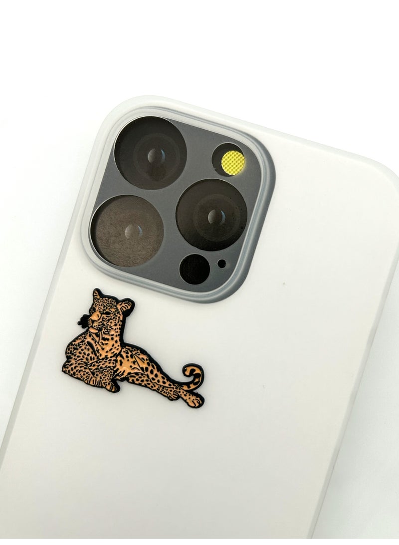 2 قطع من ملصقات معدنية - ملصق نادي الوصل وملصق الفهد - معدن عالي الجودة للهواتف المحمولة وأجهزة الكمبيوتر المحمولة وحقائب الظهر والمزيد - Image 3